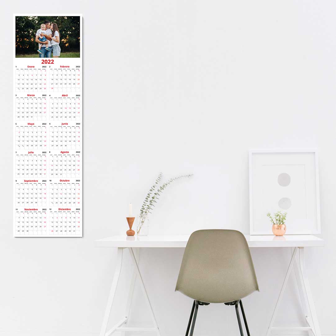 calendario en mesa