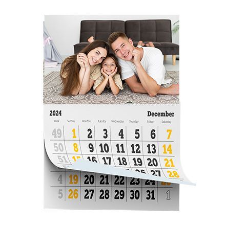 Calendario faldilla
