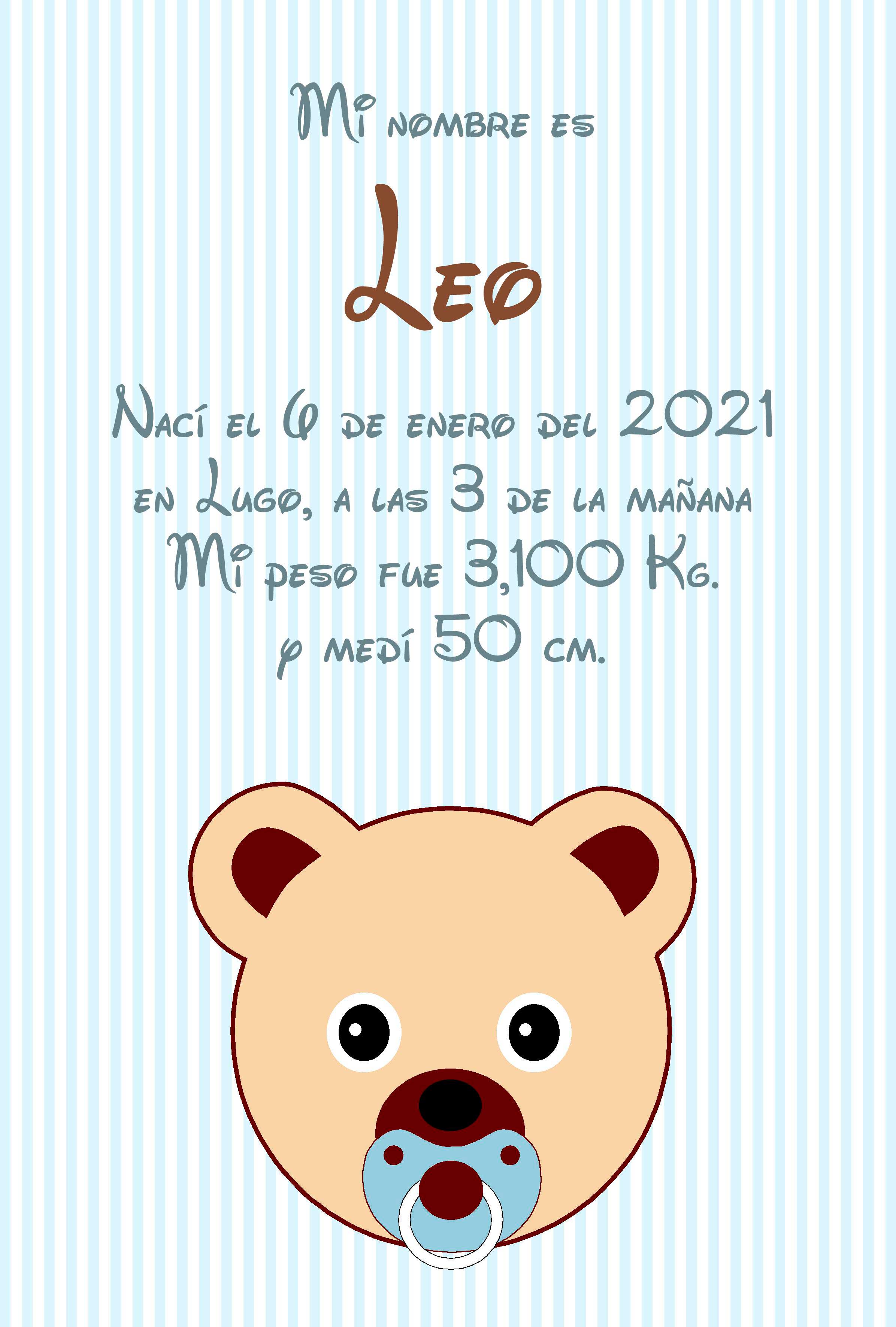 lamina enmarcada oso