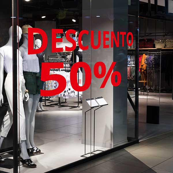 Corte en vinilo escaparate